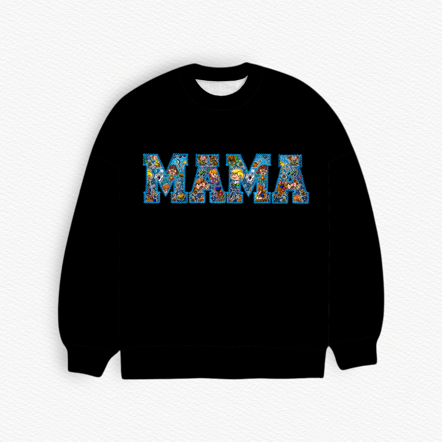 Scooby Toons MAMA Embroidered French Terry Bamboo Adult Sweatshirt