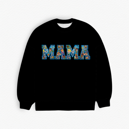 Scooby Toons MAMA Embroidered French Terry Bamboo Adult Sweatshirt