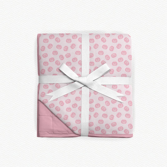 Pretty Little Pumpkins Quilted Bamboo Blanket