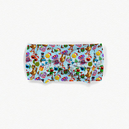 Sesame Street Secret Santa Bamboo Bow Headband