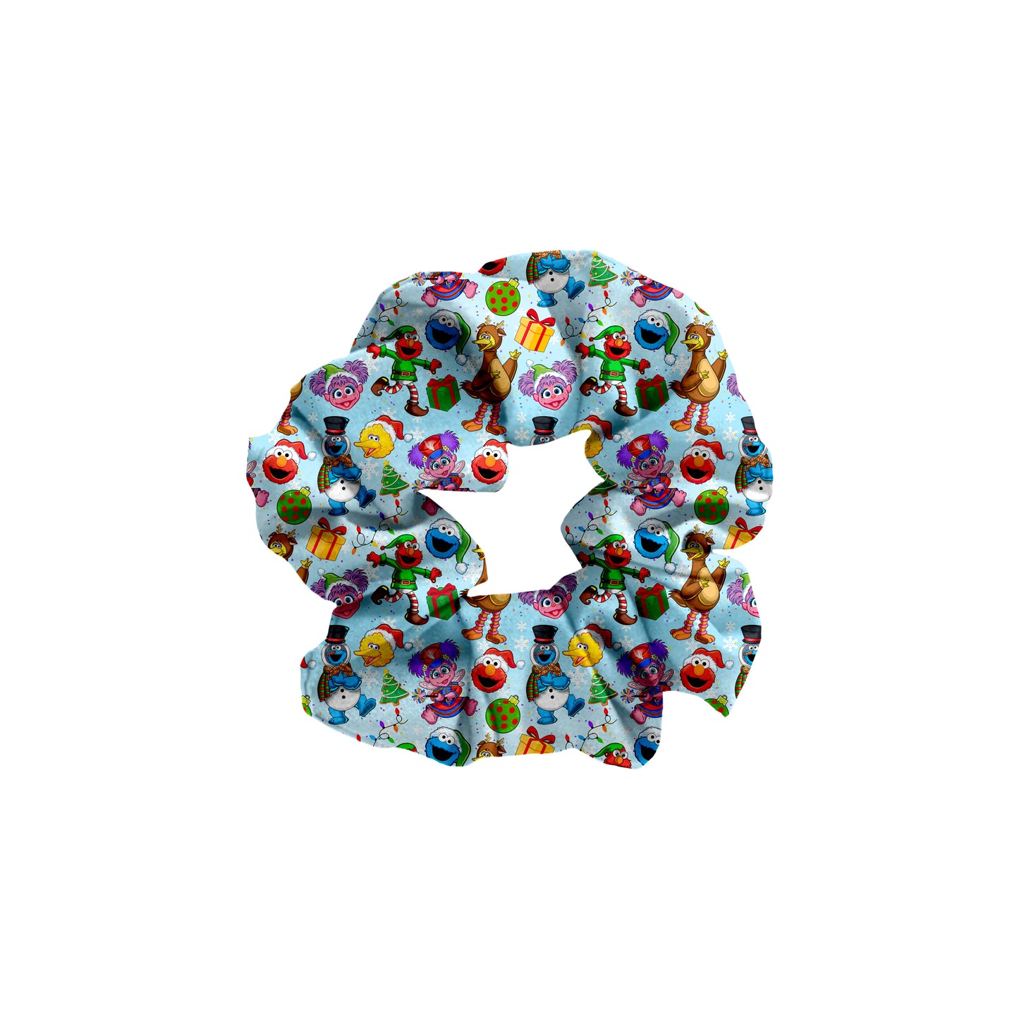 Sesame Street Secret Santa Bamboo Scrunchie