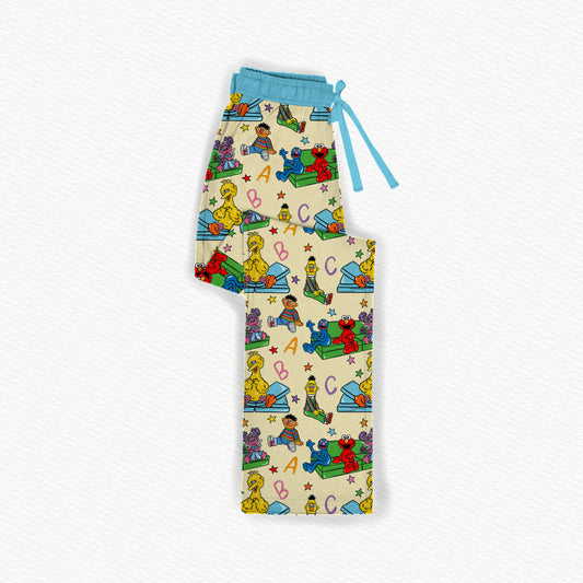 Alphabet Adventures Bamboo Adult Straight Leg Pants