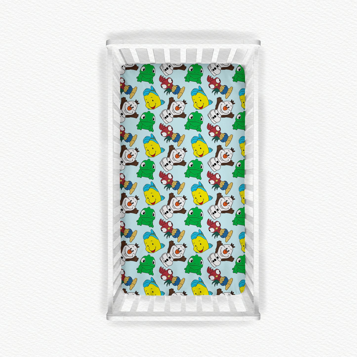Sidekicks Tiny People Bamboo Crib Sheet