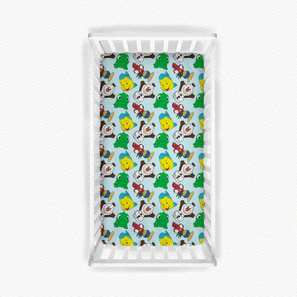 Sidekicks Tiny People Bamboo Crib Sheet