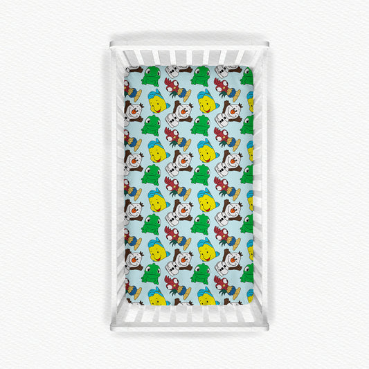 Sidekicks Tiny People Bamboo Crib Sheet
