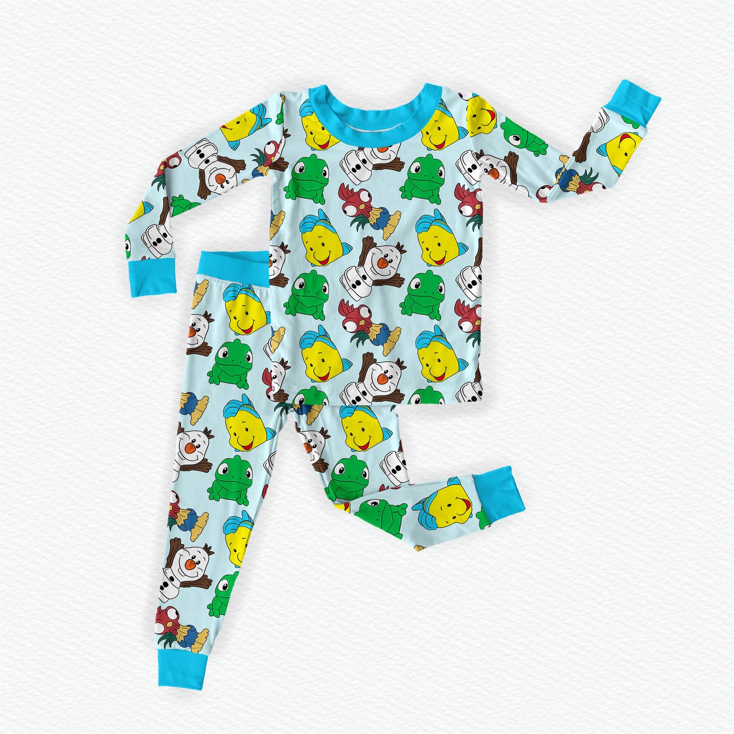 Sidekicks Tiny People Bamboo Long Sleeve & Pants Two Piece Pajama Set
