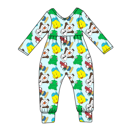 Sidekicks Tiny People Bamboo Long Sleeve Day Romper