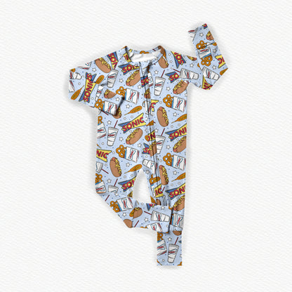 Chili Cheese Bamboo Zippy Pajamas