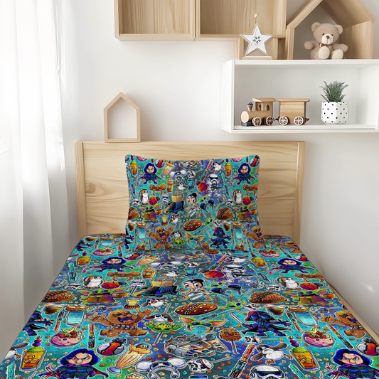 Star Wars Toons Bamboo Twin Sheet & Pillowcase Set