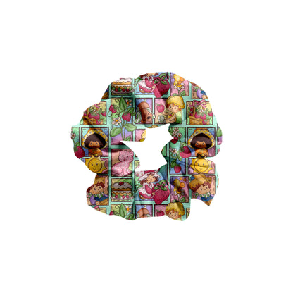 Strawberry Patchwork Bamboo Scrunchie