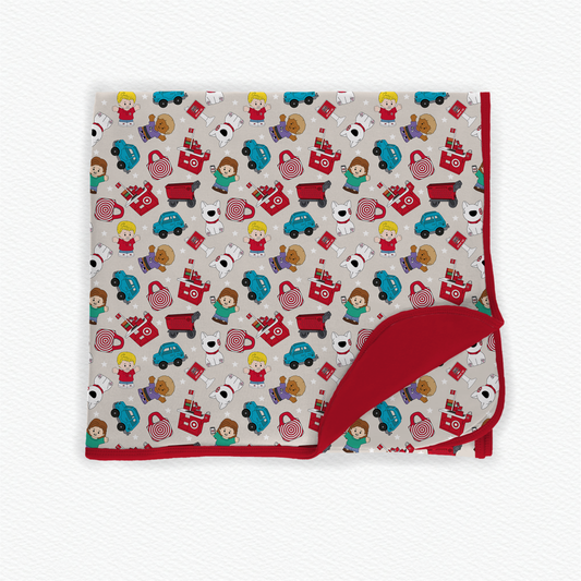 Shopping Spree Tiny People 50x50 Bamboo Blanket