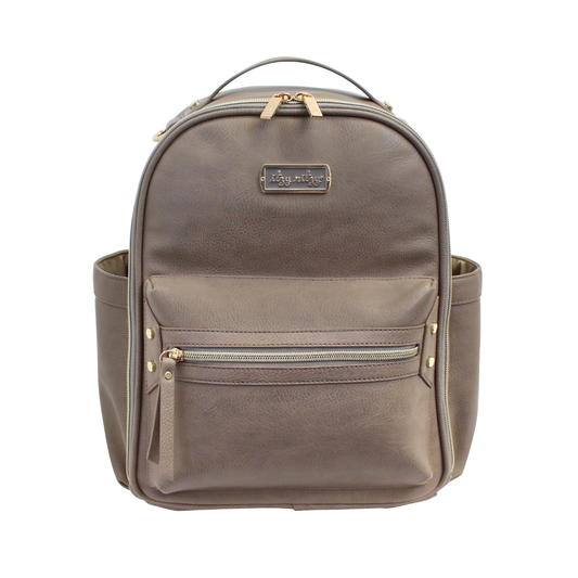 Itzy Ritzy Mini Diaper Bag Boss Backpack- Taupe