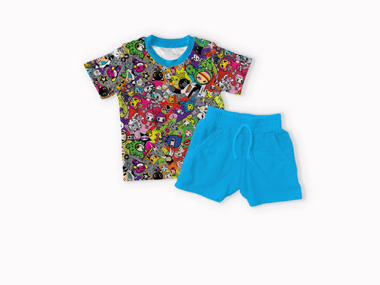 Toki Bamboo T-shirt & Shorts Set