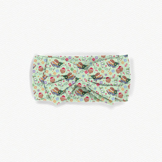 Andy's Christmas Wish Bamboo Bow Headband