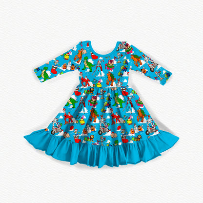Christmas With Andy Bamboo Long Sleeve Dress
