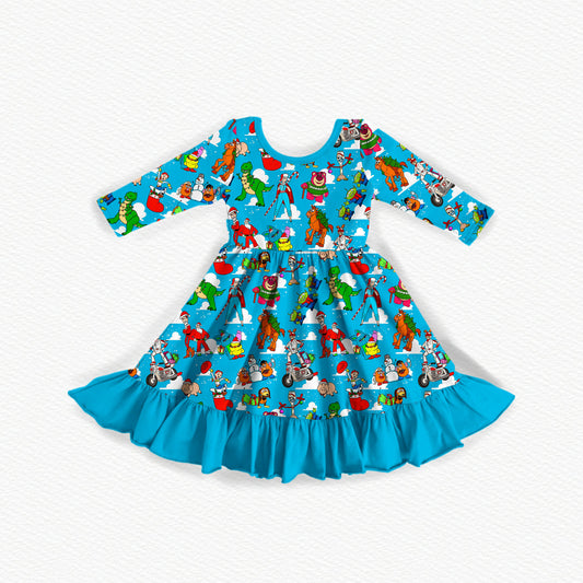 Christmas With Andy Bamboo Long Sleeve Dress