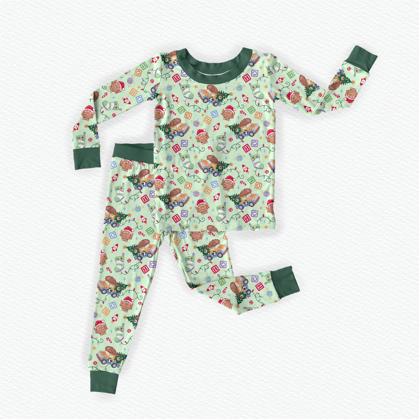 Andy's Christmas Wish Bamboo Long Sleeve Two Piece Pajama Set