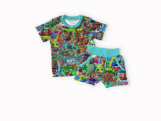 The Park Toons Bamboo T-shirt & Shorts Set