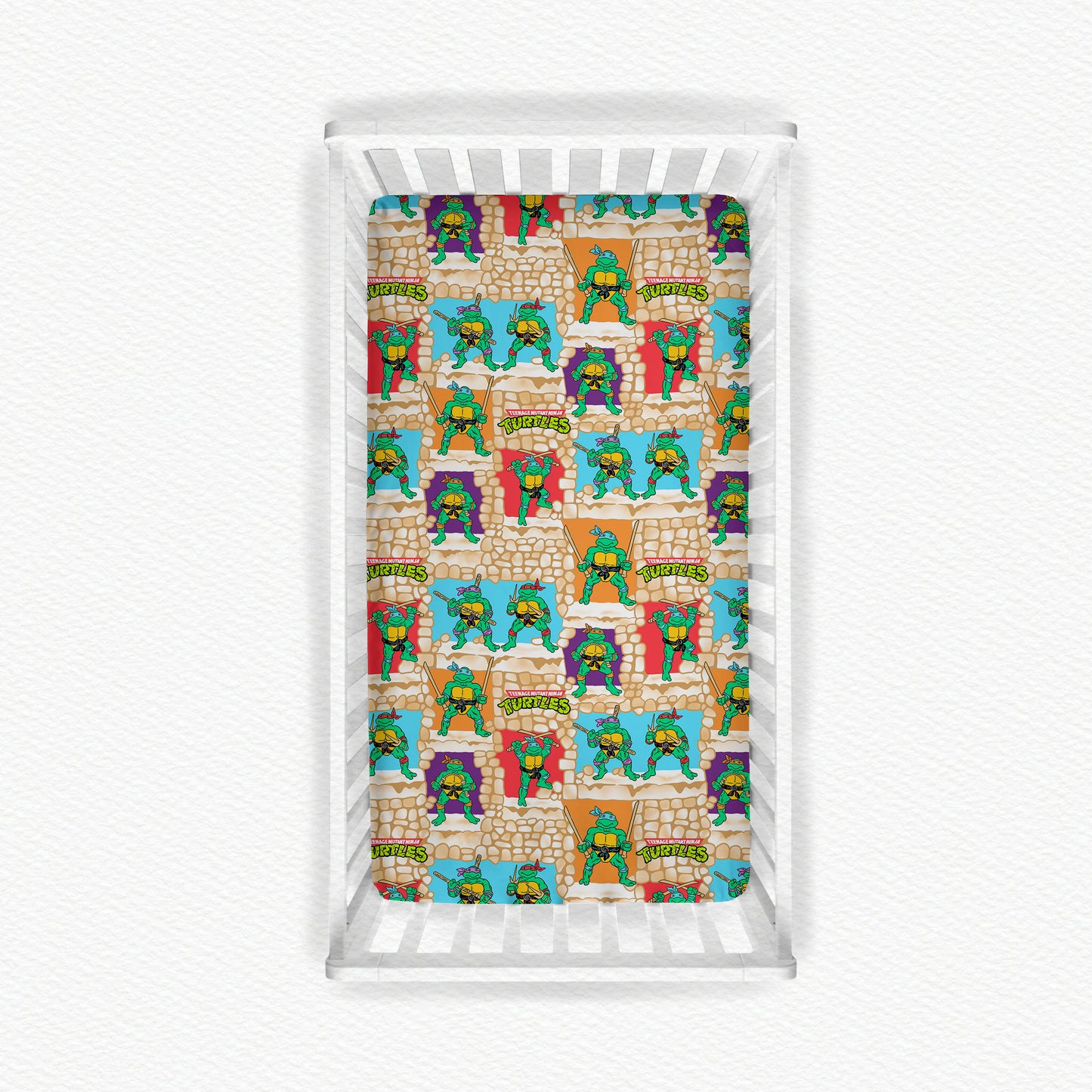 Ninja Turtles Bamboo Crib Sheet