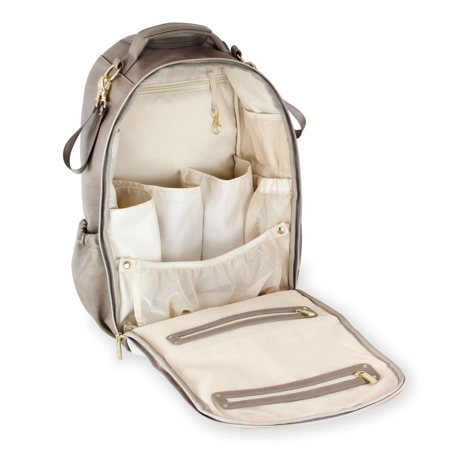 Boss Backpack Diaper Bag Baby Essentials In Vanilla Latte By Itzy Ritzy
