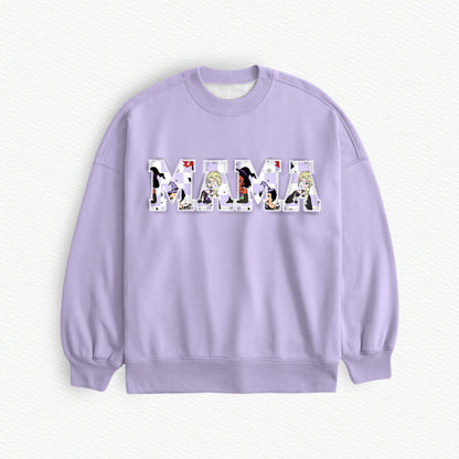 Feelin Witchy MAMA Embroidered Lightweight Bamboo Spandex Adult Sweatshirt