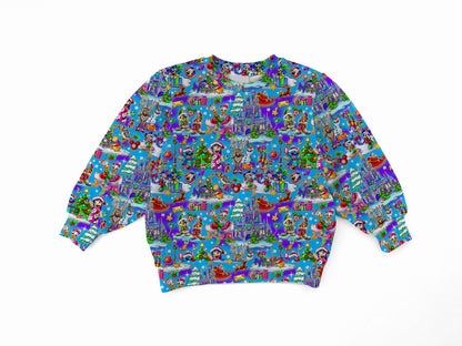 Walt's Winter Wonderland Bamboo Adult French Terry Crewneck
