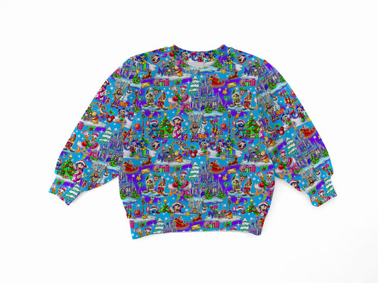 Walt's Winter Wonderland Bamboo Adult French Terry Crewneck