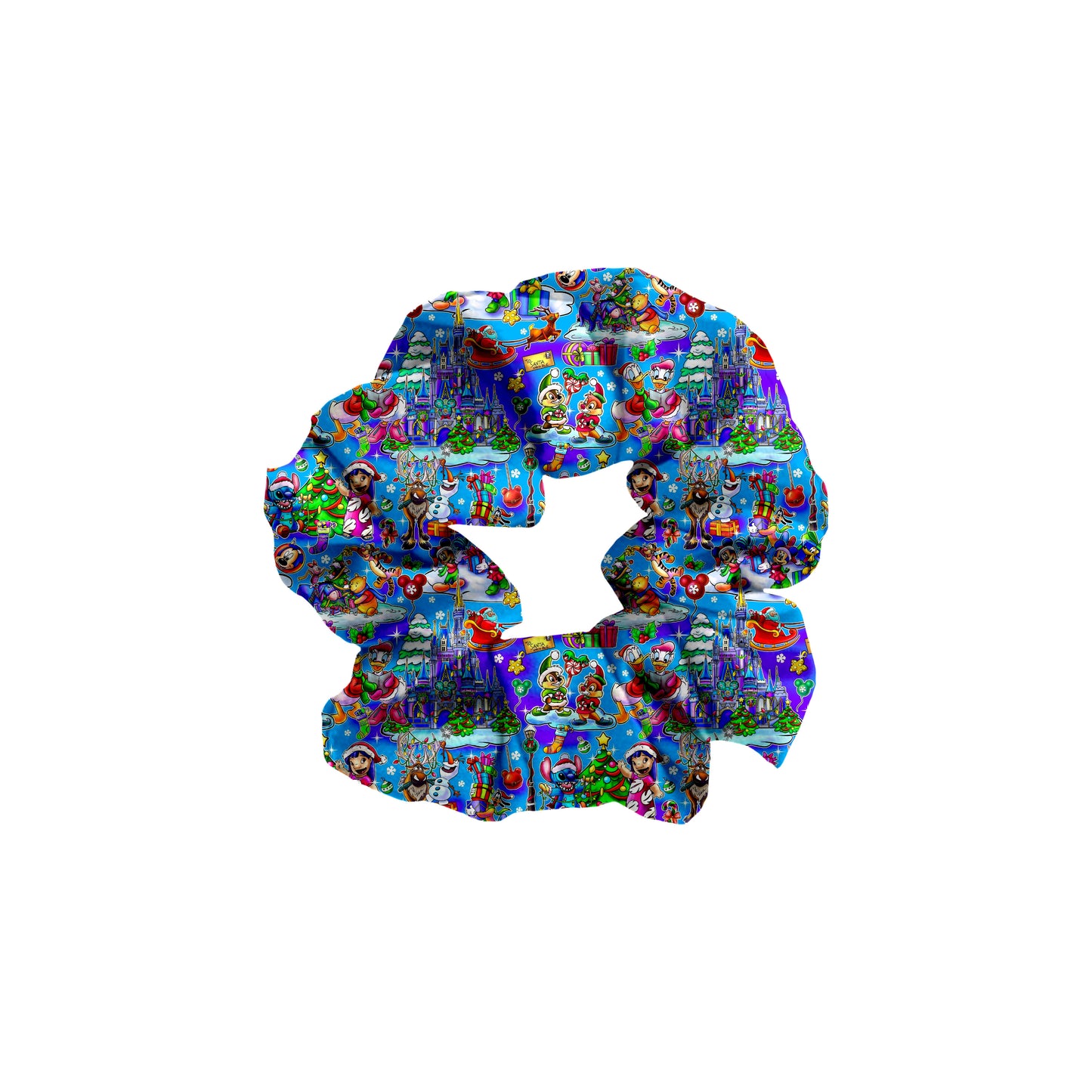 Walt's Winter Wonderland Bamboo Scrunchie