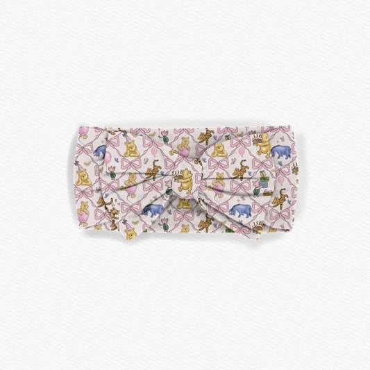 Cake & Honey Bamboo Bow Headband