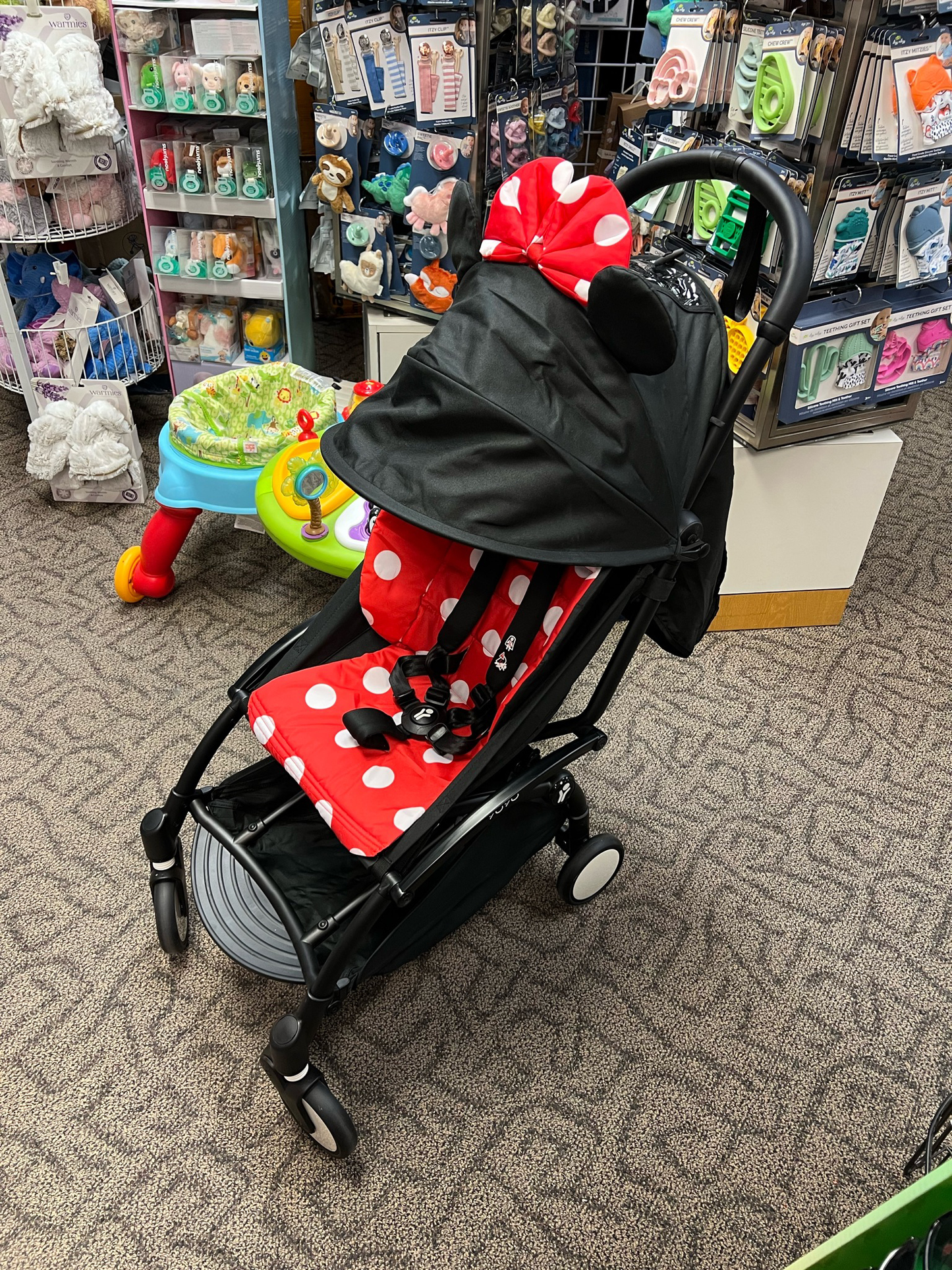 BabyZen Yoyo+ & Yoyo2 Stroller Color Pack Fabrics- Minnie Mouse Color Pack Seat Liner and Canopy Set - STROLLER NOT INCLUDED